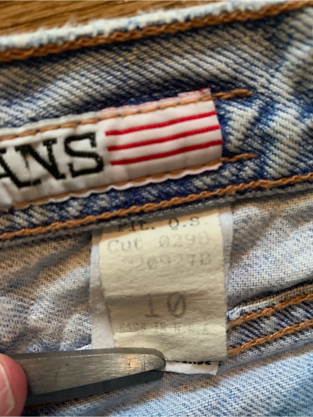 Vtg 90s Zena High Waisted Thrashed Mom Jeans Made in USA Sz 10 Fits 27 28 - Picture 5 of 16